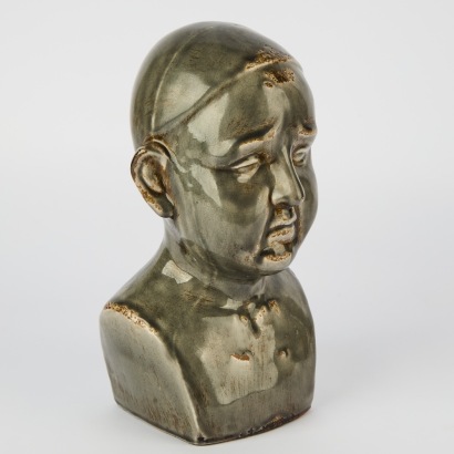 A Ceramic Melancholic Bust