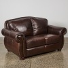 A Leather Chesterfield Sofa