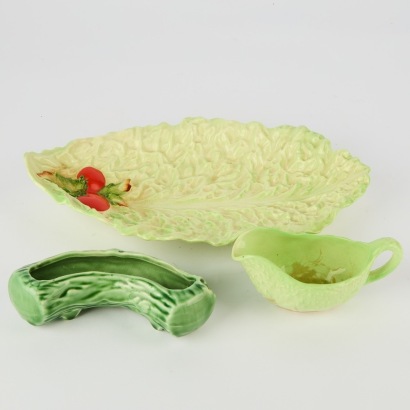 A Vintage Carltonware Dish and Boat and A Posy Vase