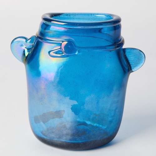 Robert C. Fritz Iridescent Art Glass Vase