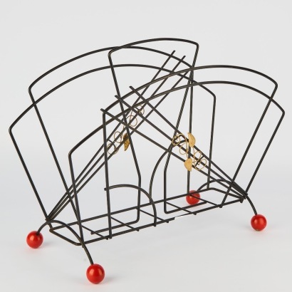 A Mid Century Atomic Sputnik Magazine Rack