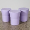 A Collection Of Purple Indoor/Outdoor Stools