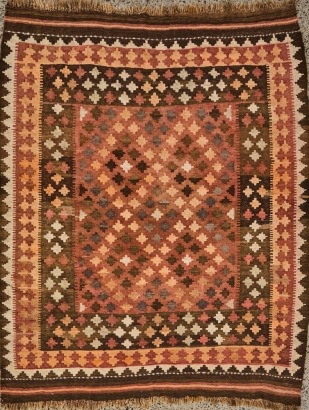 A Vintage Afghan Kilim Rug