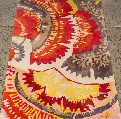 A Easton Pearson Cosmic Garden Designer Rug