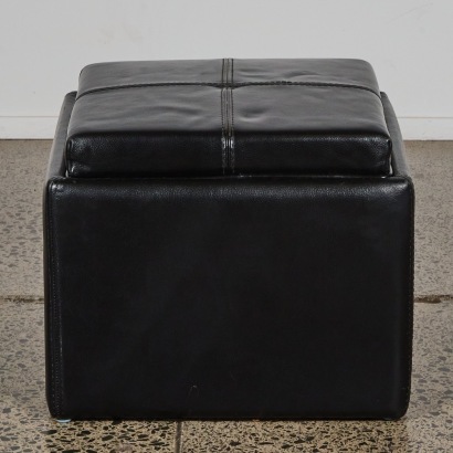 A Modern Footstool With Inbuilt Tray