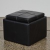 A Modern Footstool With Inbuilt Tray - 2