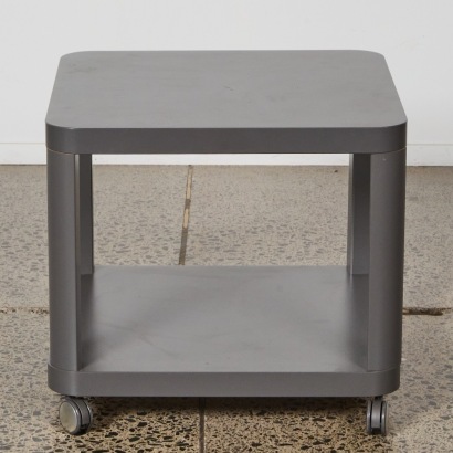 A Modern Two Tier Mobile Side Table