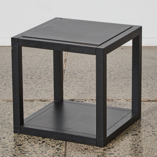 A Minimal Black Side Table