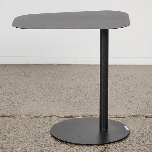 A Minimal Modern Black Metal Side Table