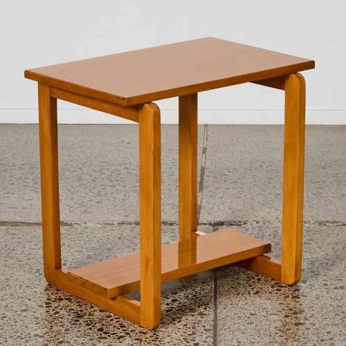 A Solid Rimu Sleigh Based Table