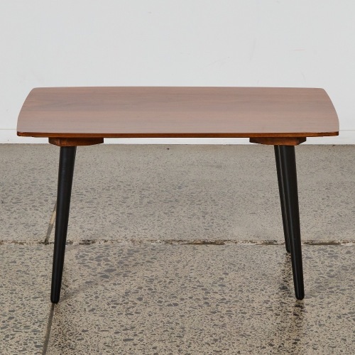 A Retro Side Table with Solid Walnut Top