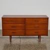 A Six Drawer Mid-Century Lowboy