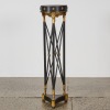 An Egyptian Revival Style Black and Gilt Pedestal - 2