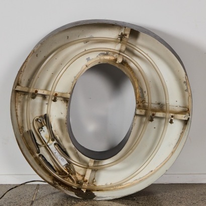 A Large Vintage O Neon
