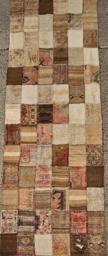 A Worn Patchwork Kilim Rug
