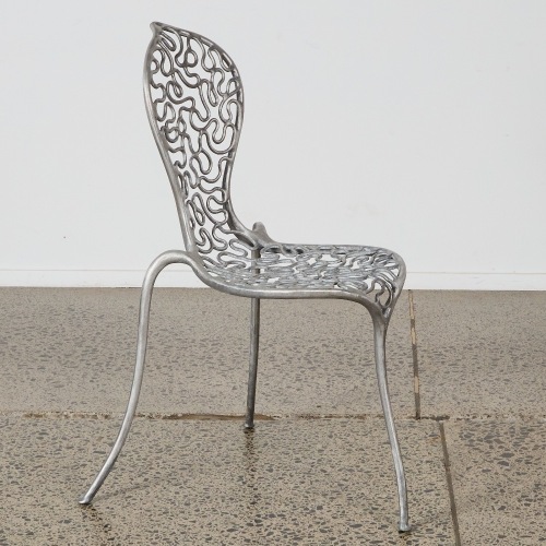 A Stephane Rondel Aluminium Peanut Chair