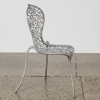 A Stephane Rondel Aluminium Peanut Chair