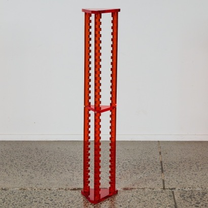 A Post Modern Lucite CD Rack c.1990s