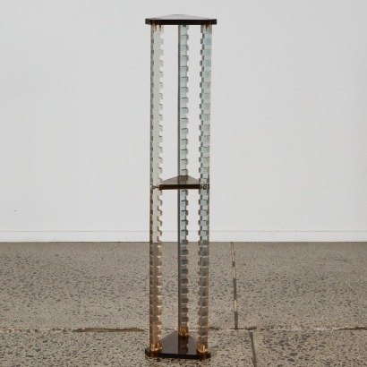 A Post Modern Lucite CD Rack c.1990s