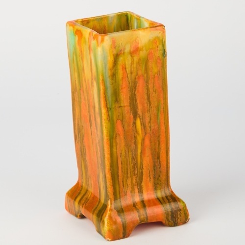 An Orange Drip Glaze Vase