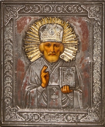 A Russian Icon of Saint Nicholas the Miracle Worker