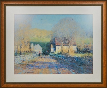 A Print Titled Back Roads By Terelak