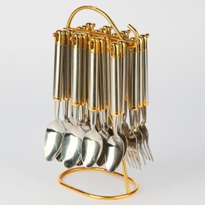 A Set of Rostfrei Cutlery on a Stand