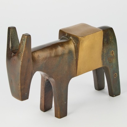 A Metal Donkey Sculpture