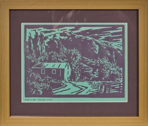 A Owen R. Lee, Landscape (with Farm Shed) Print