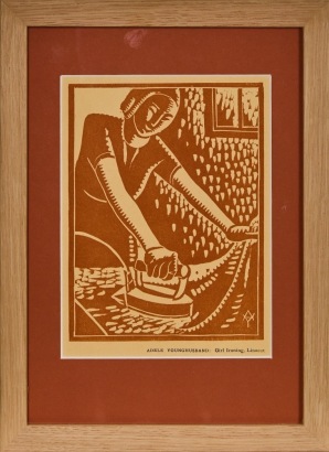 An Adele Younghusband, Girl Ironing Print