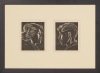 A Mervyn Taylor, Maori Girl & Maori Boy Bookplate 1