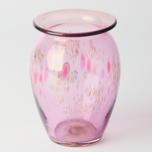 An Iridescent Hand Blown Vase