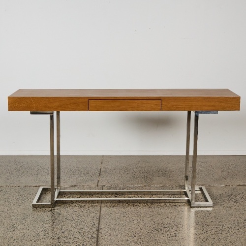 A Mid-Century Inspired Walnut Console