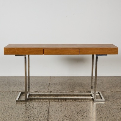 A Mid-Century Inspired Walnut Console