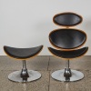 A Danform Curve Lounge Chair and Matching Footstool - 2