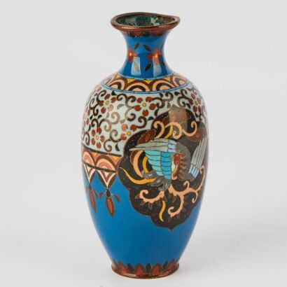 A Japanese Early 20th Century Cloisonn&radic;&copy; Enamel Vase