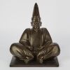 A Japanese 20th-century bronze figure of a shogun