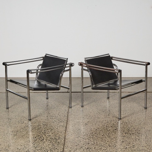 A Pair of Le Corbusier Basculant-Style Chairs