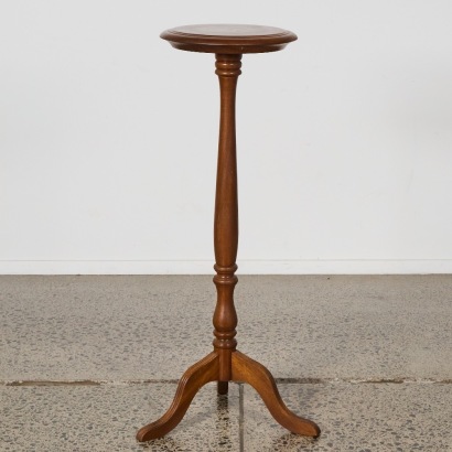 A Vintage Tall Mahogany Plant Stand