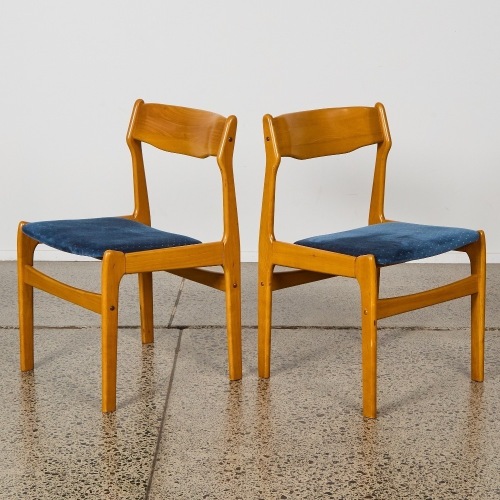 A Pair of Erich Buch Teak Dining Chairs