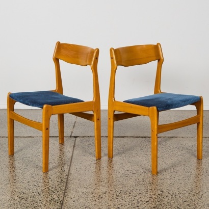 A Pair of Erich Buch Teak Dining Chairs