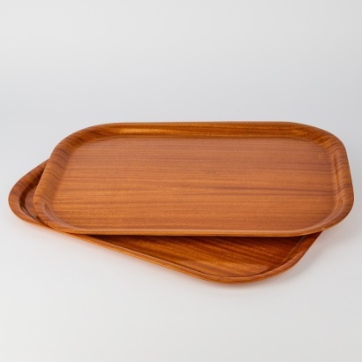 A Pair of Presscraft Wooden Serving Trays