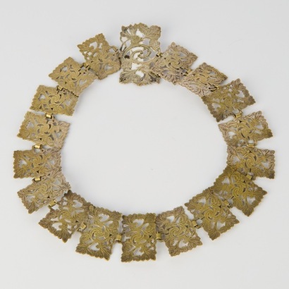 A Silver-Plated Barker Bros Birmingham Nurses' Belt