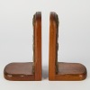 A Pair of Mahogany Bookends - 2
