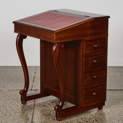 A Vintage Mahogany Davenport