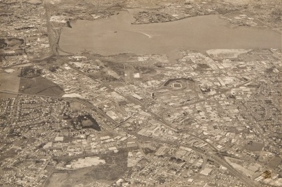A Vintage Aero Surverys Photograph of Ellerslie/Onehunga