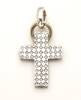 A diamond cross, set with eighty-four round brilliant cut diamonds. 18ct gold. Weight 5.1 grams. Length 3.0cm.