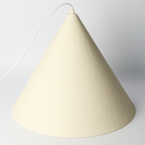 A Plaster Cone Pendant Light
