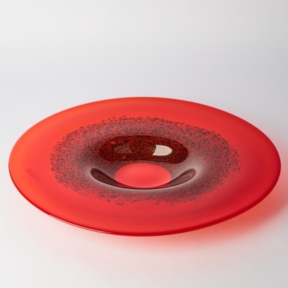 A Lyndsay Patterson Art Glass Platter