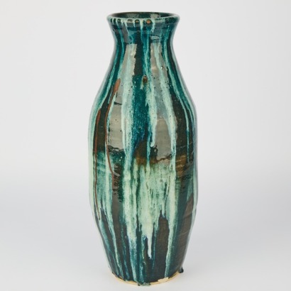 A Hand-Potted Large Vase by Joyce Baker